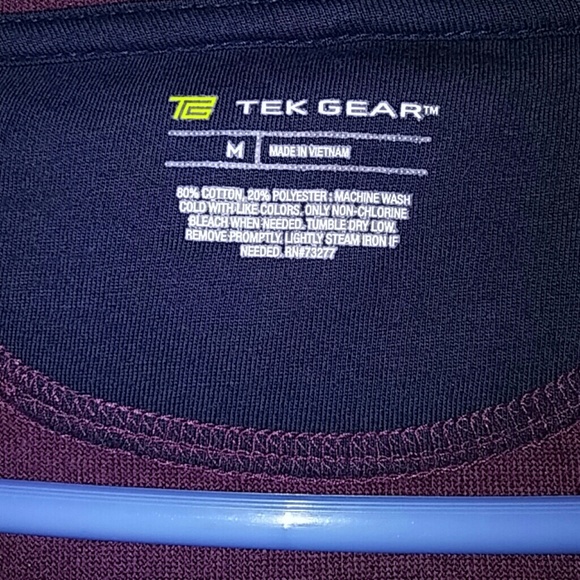 Tek Gear Maroon Hoodie Jacket SZ M - Picture 4 of 6