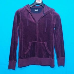 Tek Gear Maroon Hoodie Jacket SZ M