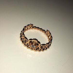 Rose Gold Pandora Princess Ring