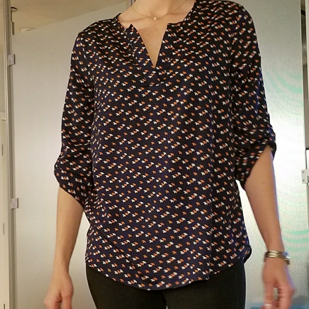 NWT blouse in navy