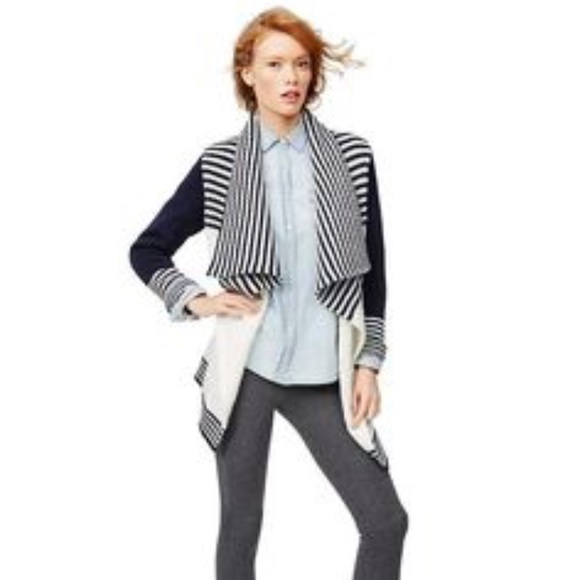 NWT GAP Cable Striped Cardigan - Picture 1 of 8