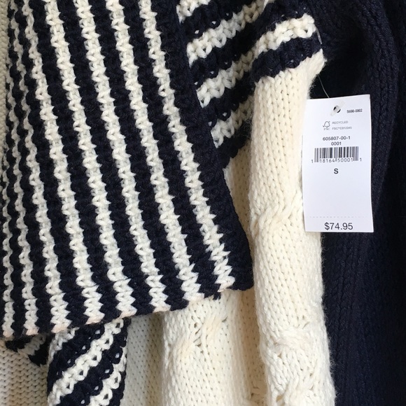 NWT GAP Cable Striped Cardigan - Picture 6 of 8