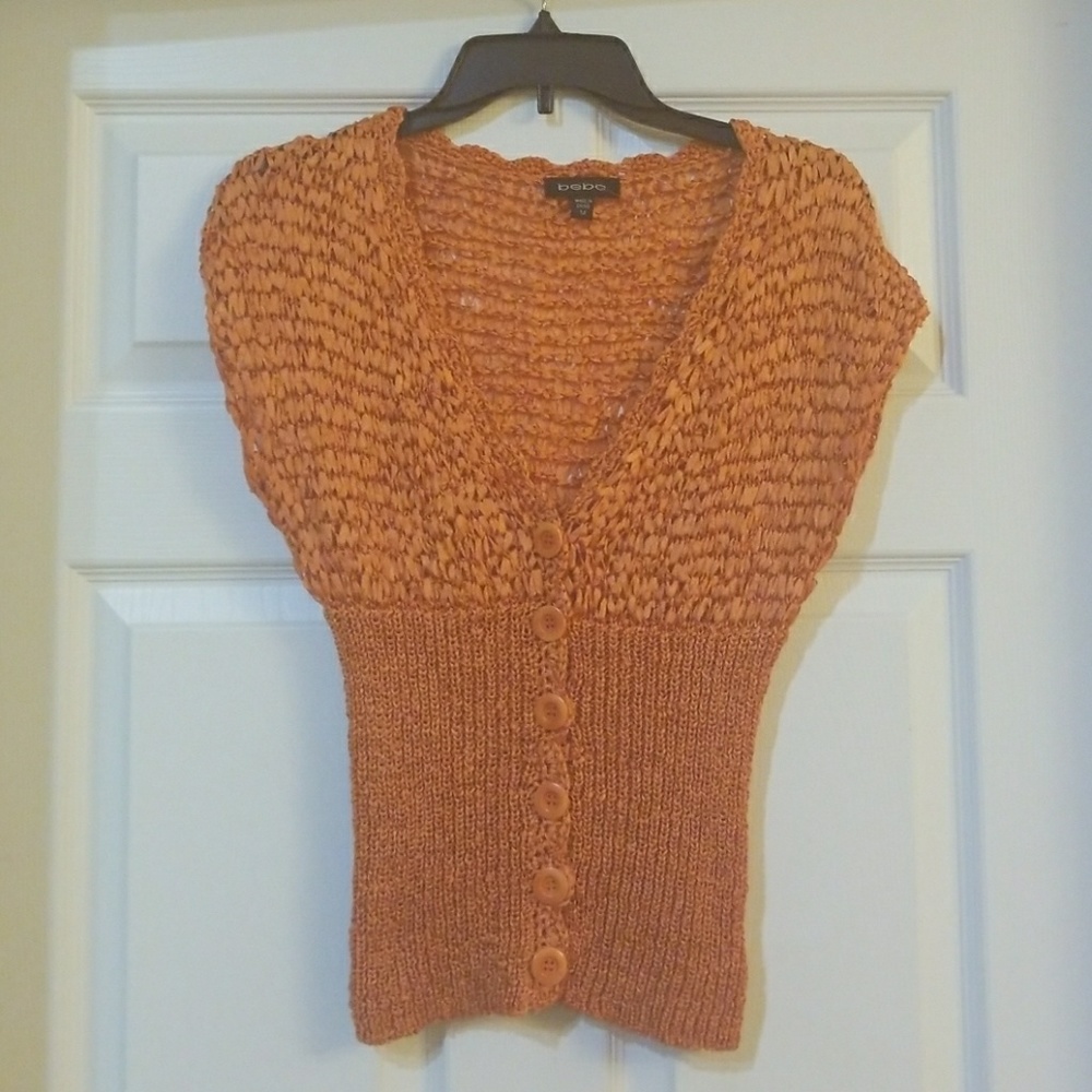 ADORABLE ORANGE FITTED SWEATER