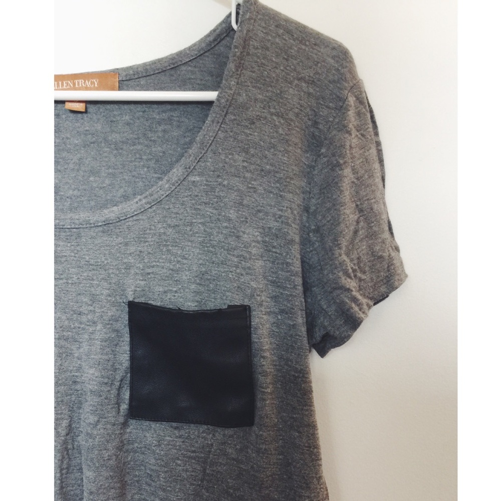 Grey pocket T