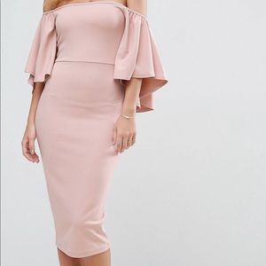 Fluted Sleeve MIDI Dress!