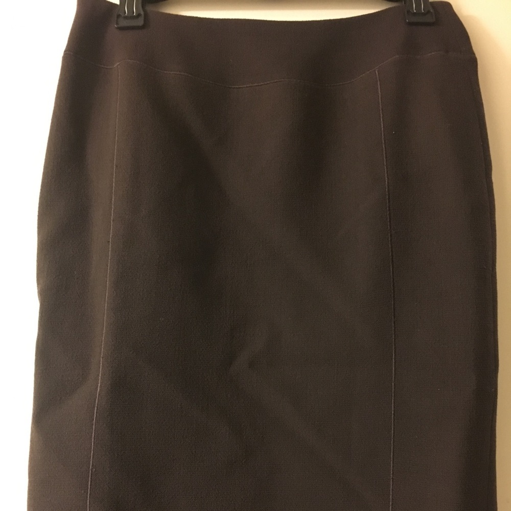 Ann Taylor mocha 100% wool skirt - size 4