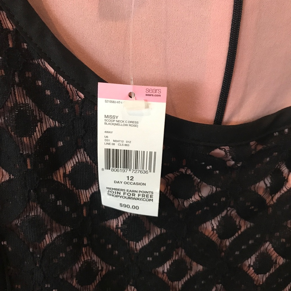 Black Lace covered dress