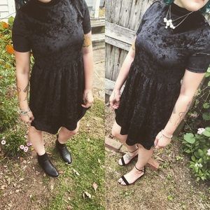 Crushed Velvet Dress