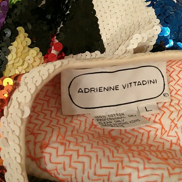 Sold RARE psychedelic sequin Multicolor top - Picture 6 of 6