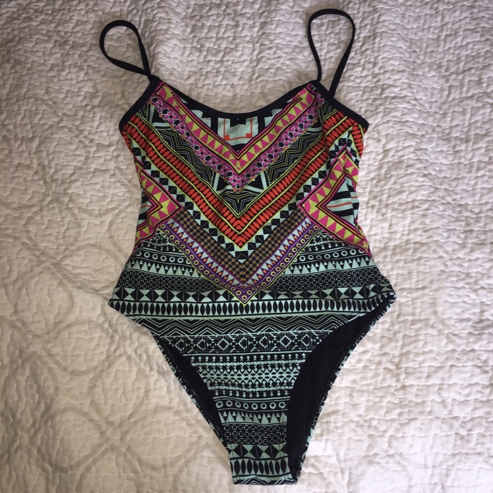 Pacsun Aztec print bathing suit