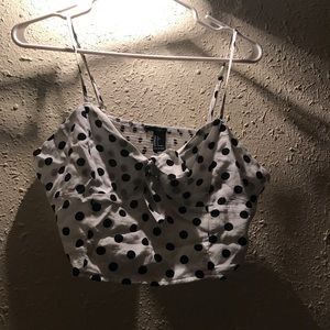 Polka dot crop top