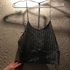 Grey crop top
