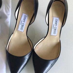 Jimmy Choo Black Leather Pumps