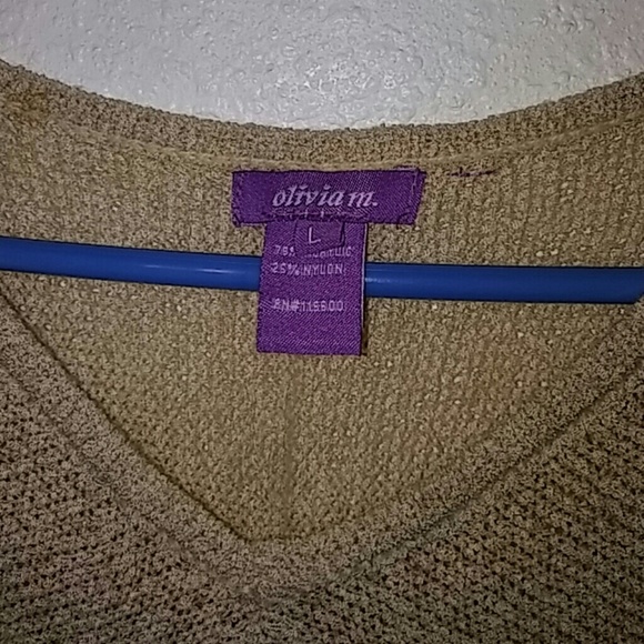 Olivia M Fringed Poncho Size L - Picture 5 of 7