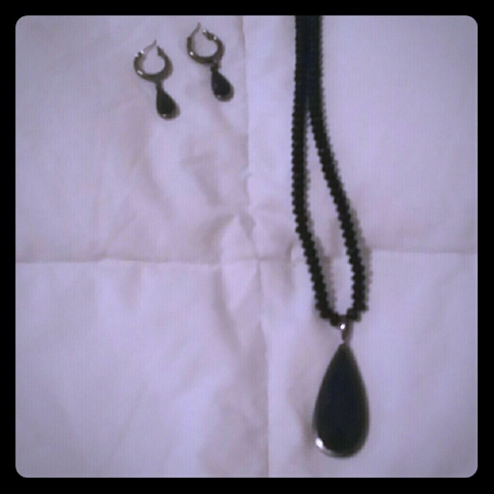 Necklace and earrings
