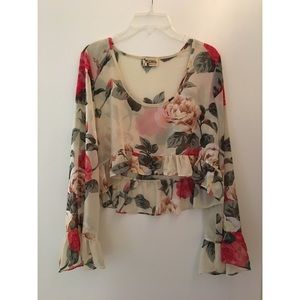 Show Me Your Mumu ruffle crop top