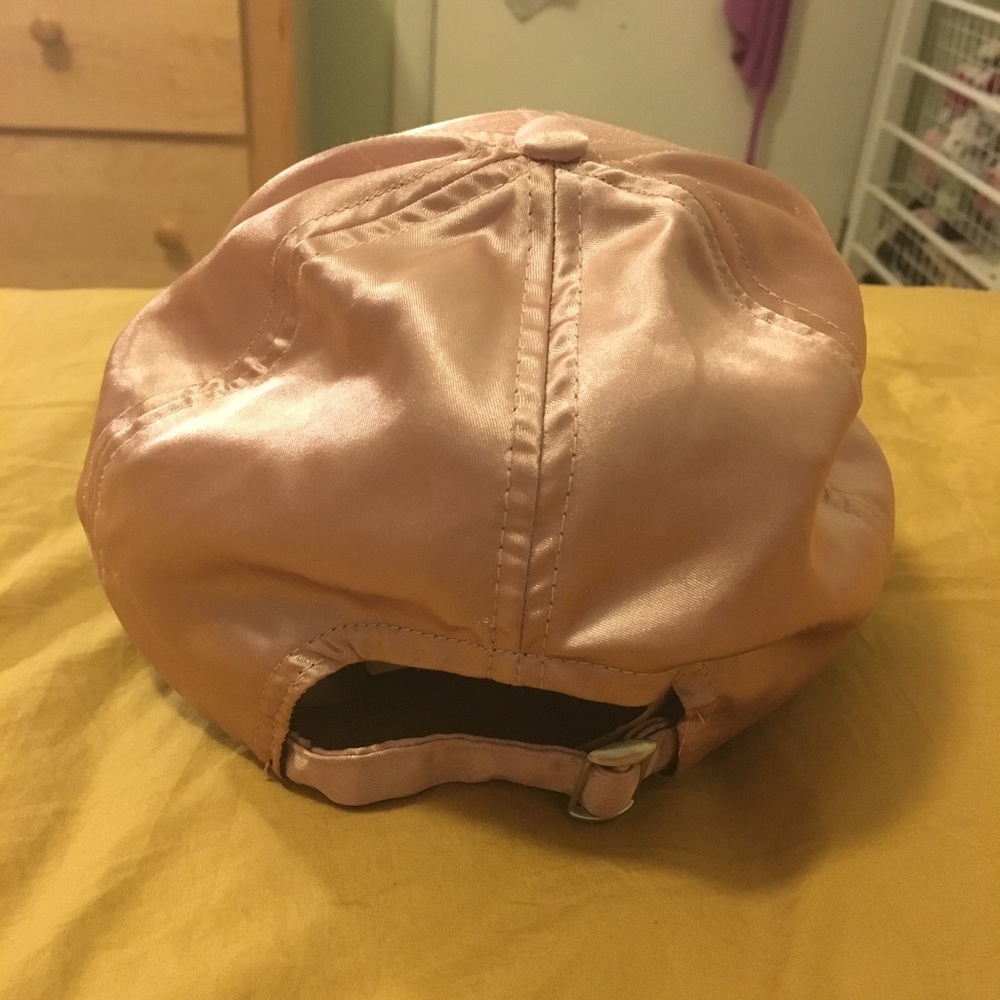 Pink Satin ASOS Baseball Cap - Picture 3 of 4