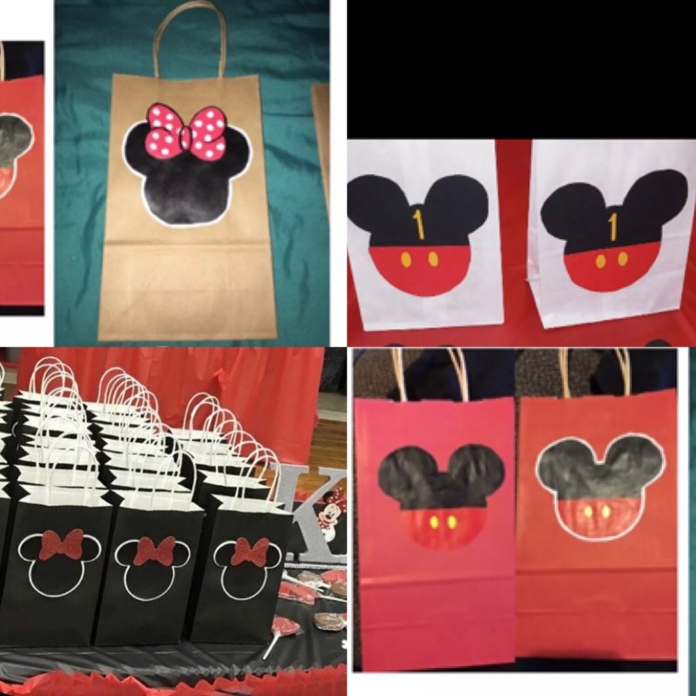 Mickey Mouse and Minnie Party Bags