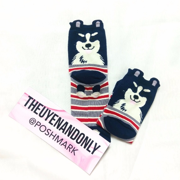 2 PAIRS New Cute Dog Printed Socks *PICK 2* - Picture 5 of 8