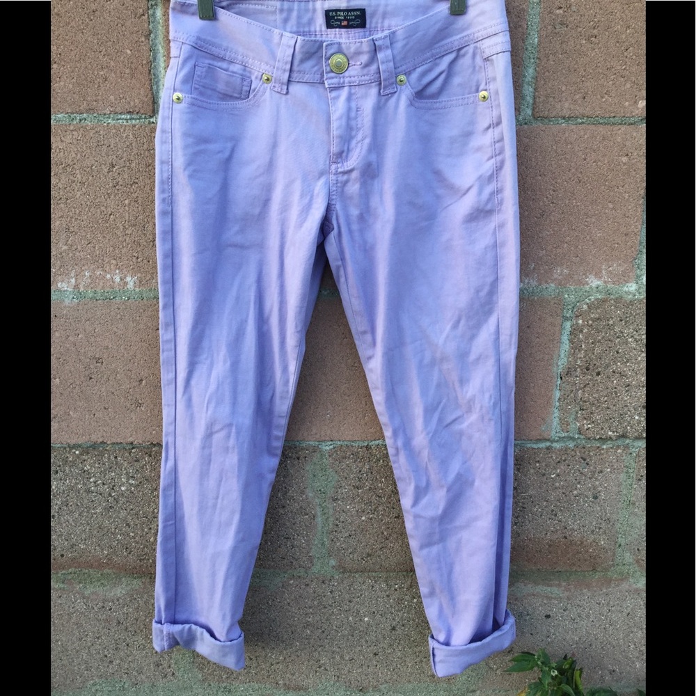 U.S. POLO ASSN. LAVENDER JEANS.