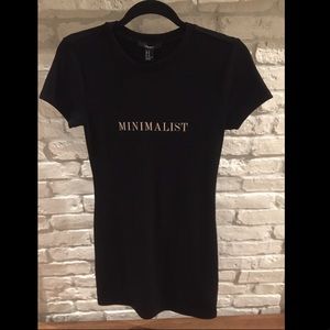 Black Fitted 'MINIMALIST' Print Dress (Size M)