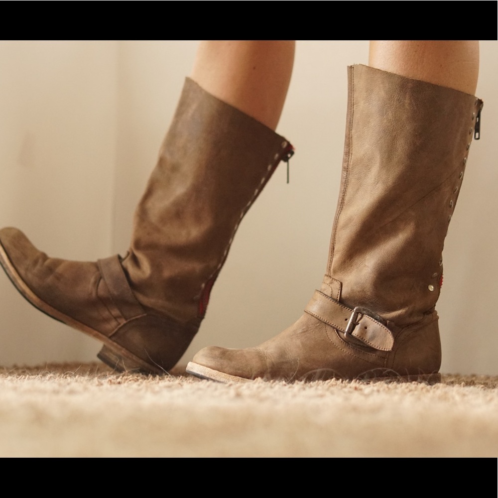 Steve Madden studded boots