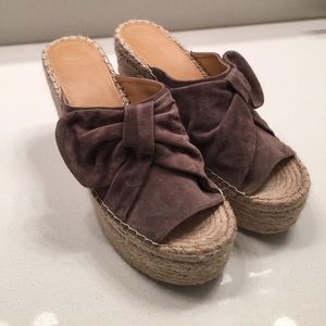 Marc Fisher LTD Aida Bow Espadrille Wedge Sandal