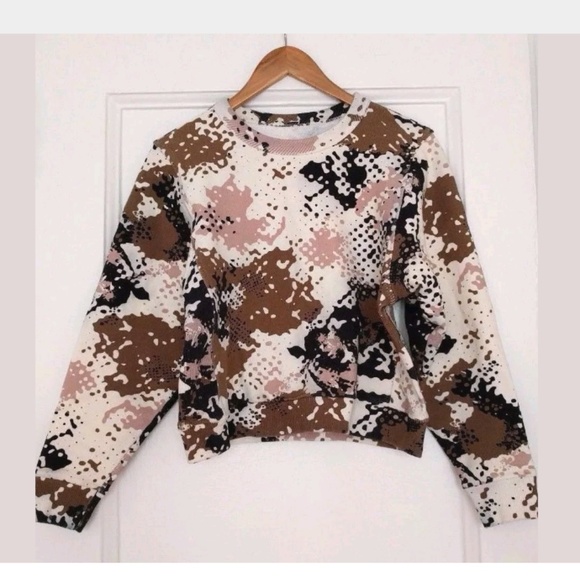 rag and bone camo sweater
