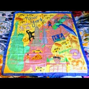 Karen Mabon New York, New York Silk Scarf