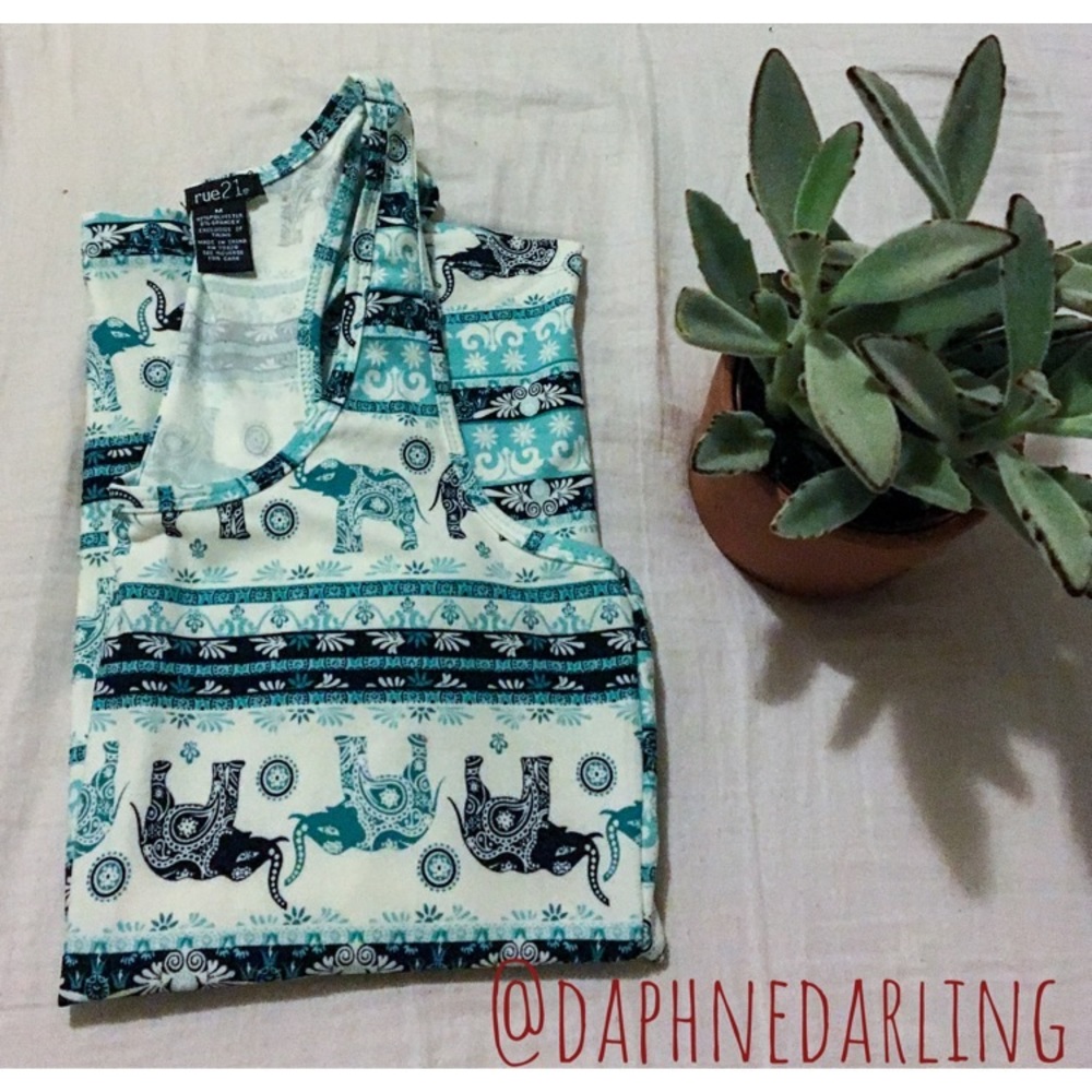 Rue 21 Printed Tank Top