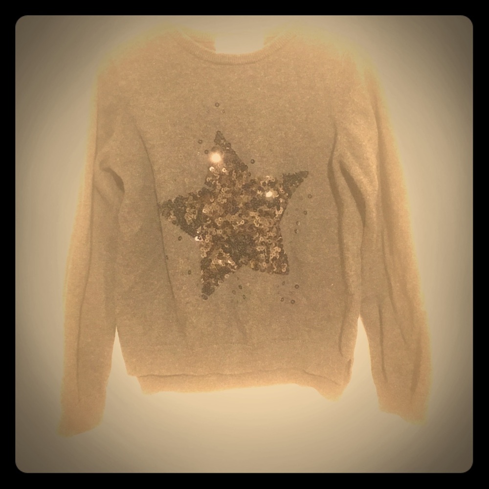 Girls sequin star sweater