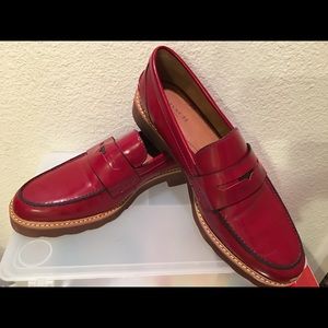 BNWT Burgundy COACH loafers