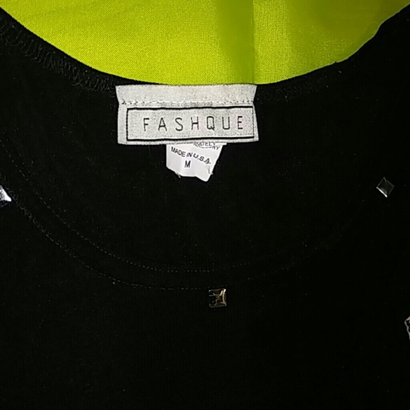 Fasqua Black T-shirt Size M - Picture 3 of 4