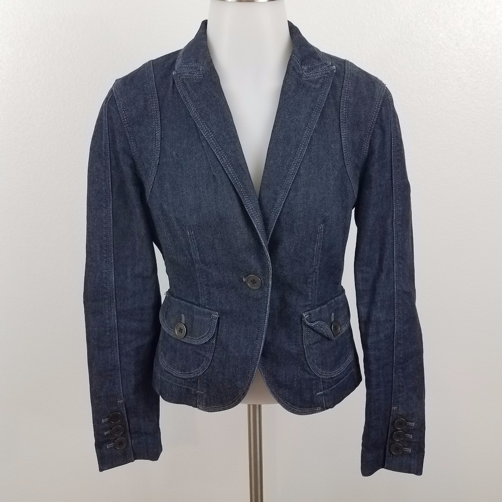 Adrienne Vittadini Jean Jacket Denim