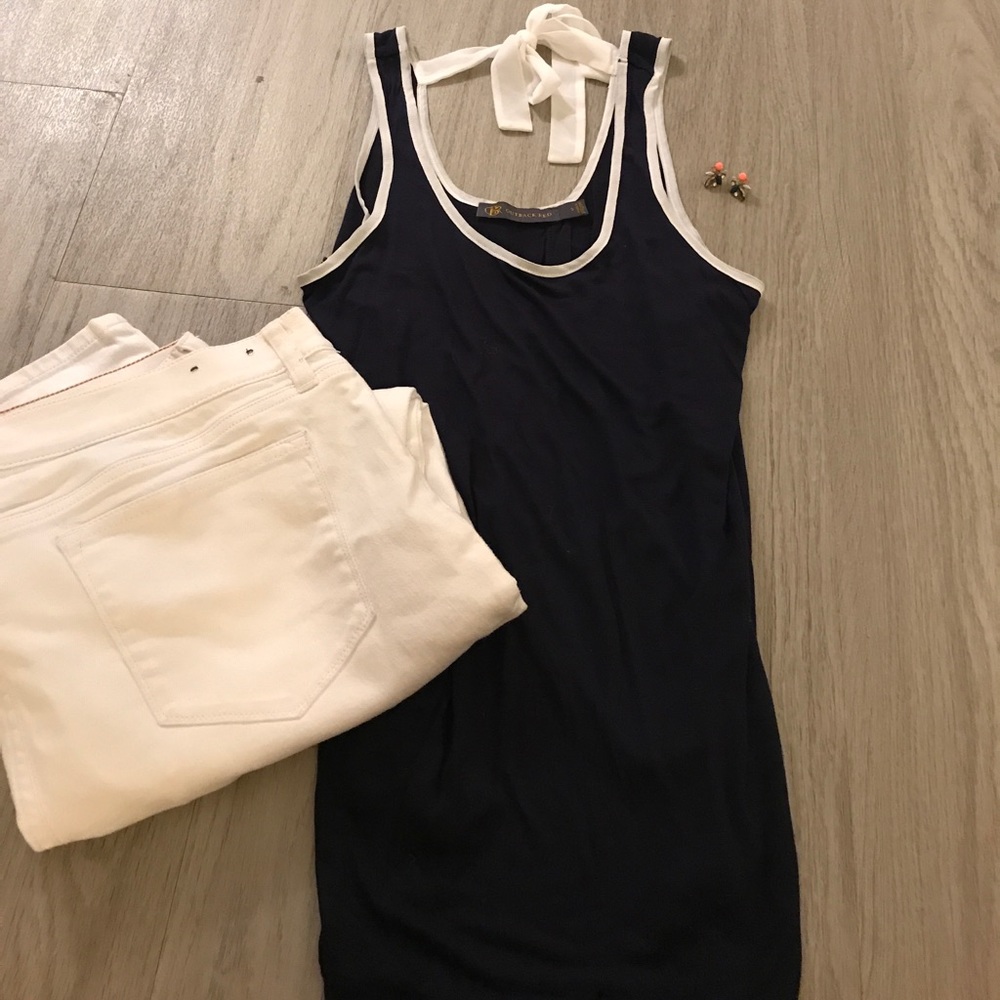 Tank with bow, open back S