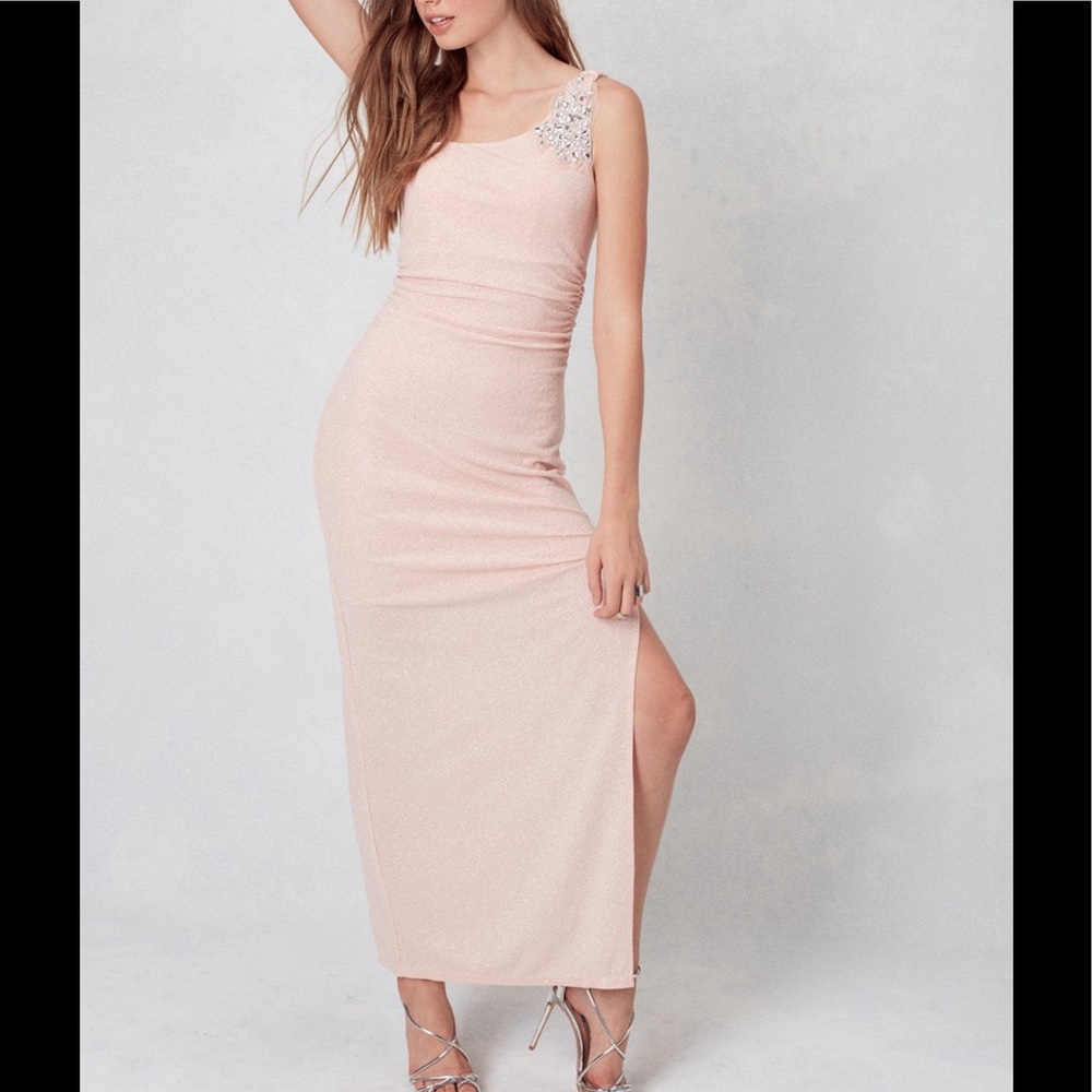 One shoulder long dress