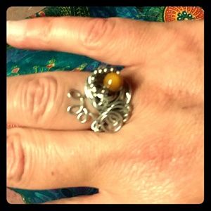 Handmade wirewrapped ring size 8