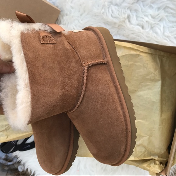 UGG kids ChEstnut Bailey BOW sz 2 New - Picture 5 of 7