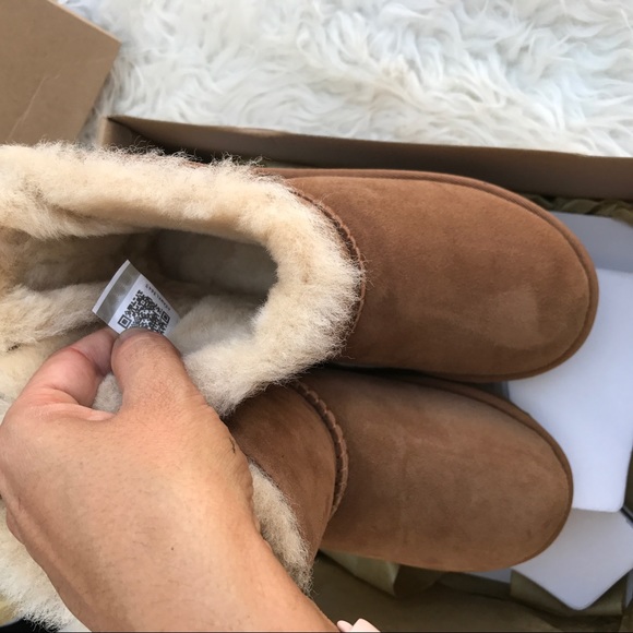 UGG kids ChEstnut Bailey BOW sz 2 New - Picture 7 of 7