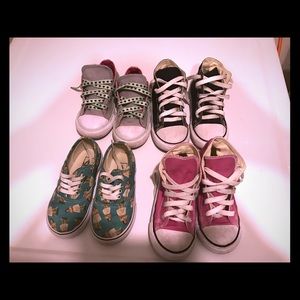 Toddler girl shoes (converse and vans)