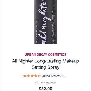 2 New urban decay setting spray