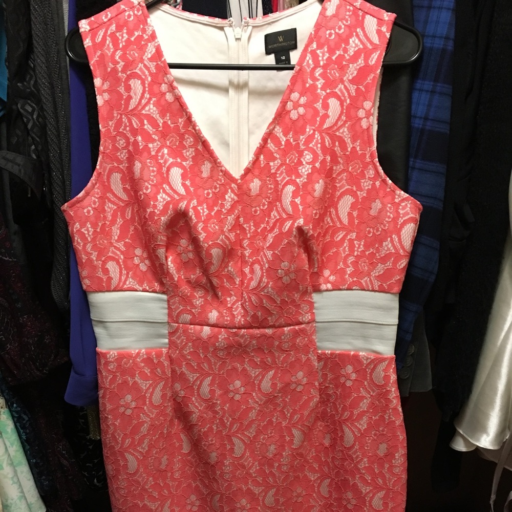 Cute pink floral design dress