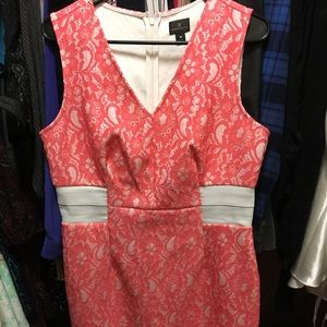Cute pink floral design dress