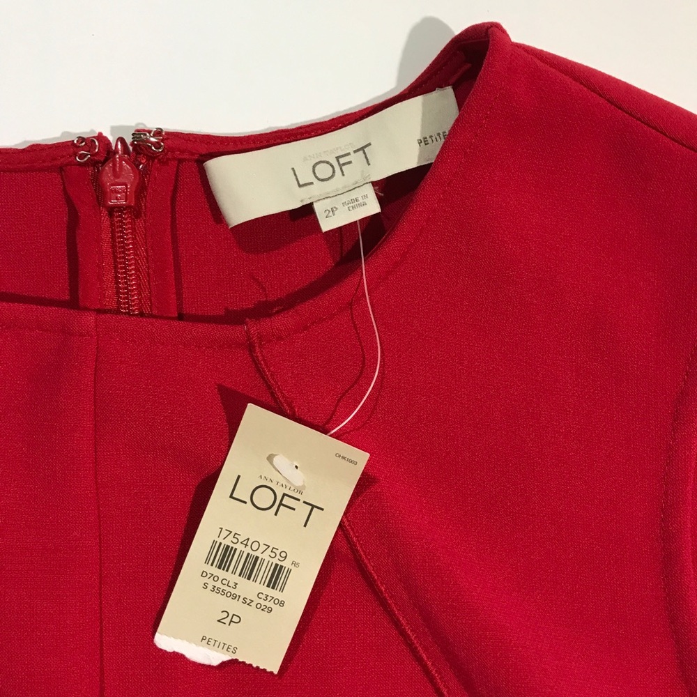 Ann Taylor Loft Sz 2 Petite Sleeveless Mini Shift - Picture 4 of 8