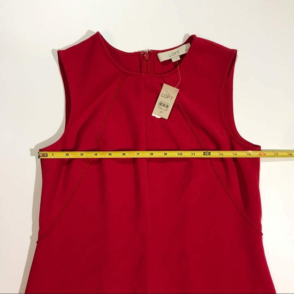 Ann Taylor Loft Sz 2 Petite Sleeveless Mini Shift - Picture 7 of 8