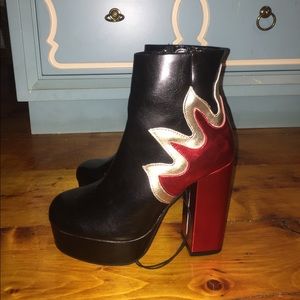 forever 21 flame boots