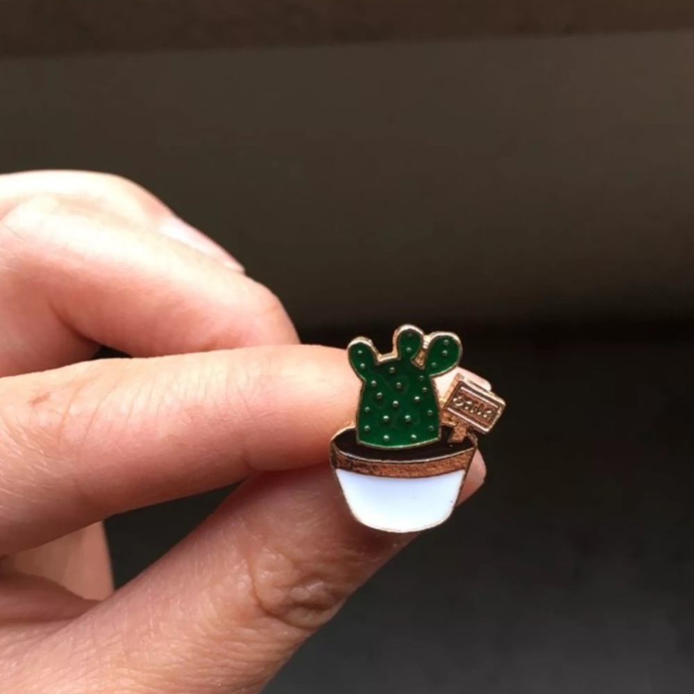 Cactus enamel / lapel pin