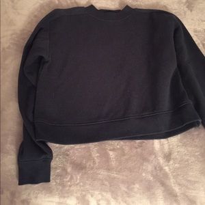 Dark Green Croped Crew Neck