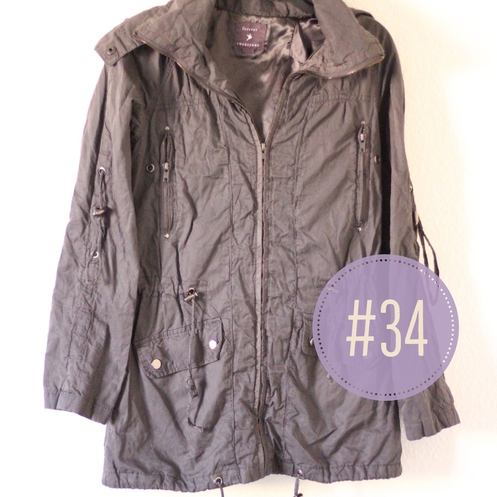 Gray women's Utility Jacket
