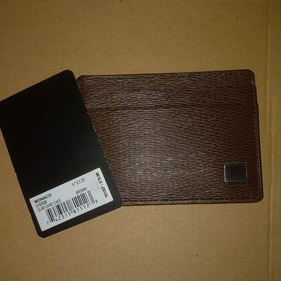 tumi accessories new tumi monaco slim card case brown poshmark tumi accessories new tumi